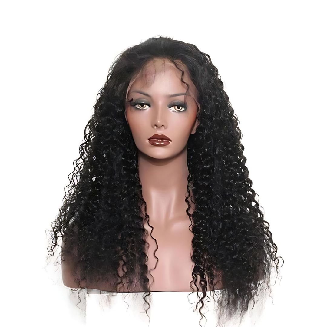 13*4 Jerry Curly Wave Pre-Bleached Transparent HD Lace Front Wig|Opushe Wig - opushewig