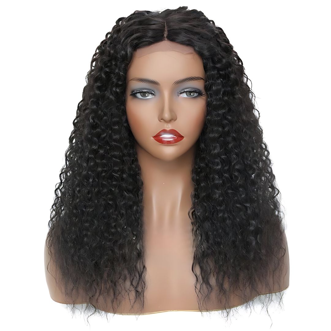 13*4 Kinky Curly Wave Pre-Bleached Transparent HD Lace Front Wig|Opushe Wig - opushewig