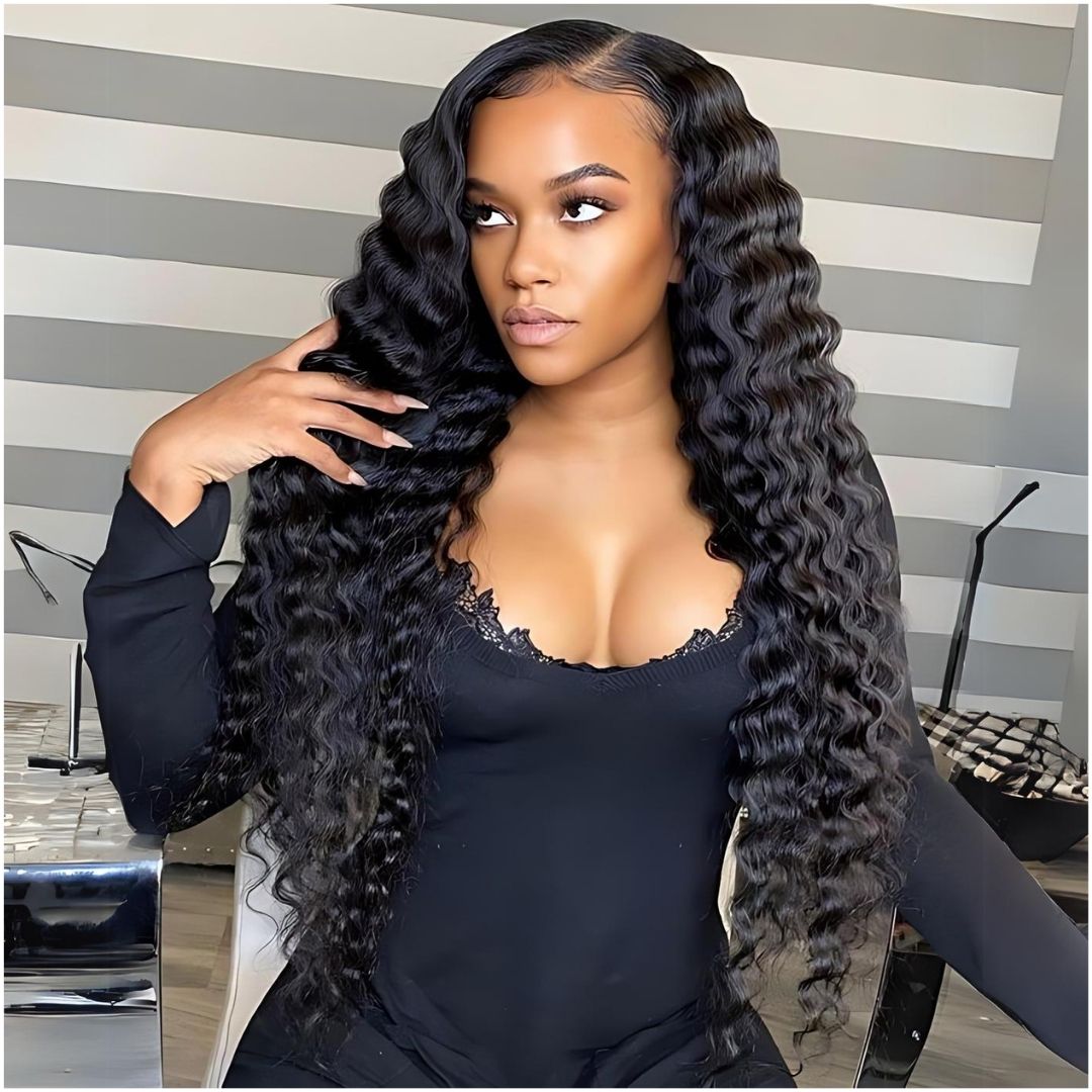 13*4 Loose Deep Wave Pre-Bleached Transparent HD Lace Front Wig|Opushe Wig - opushewig