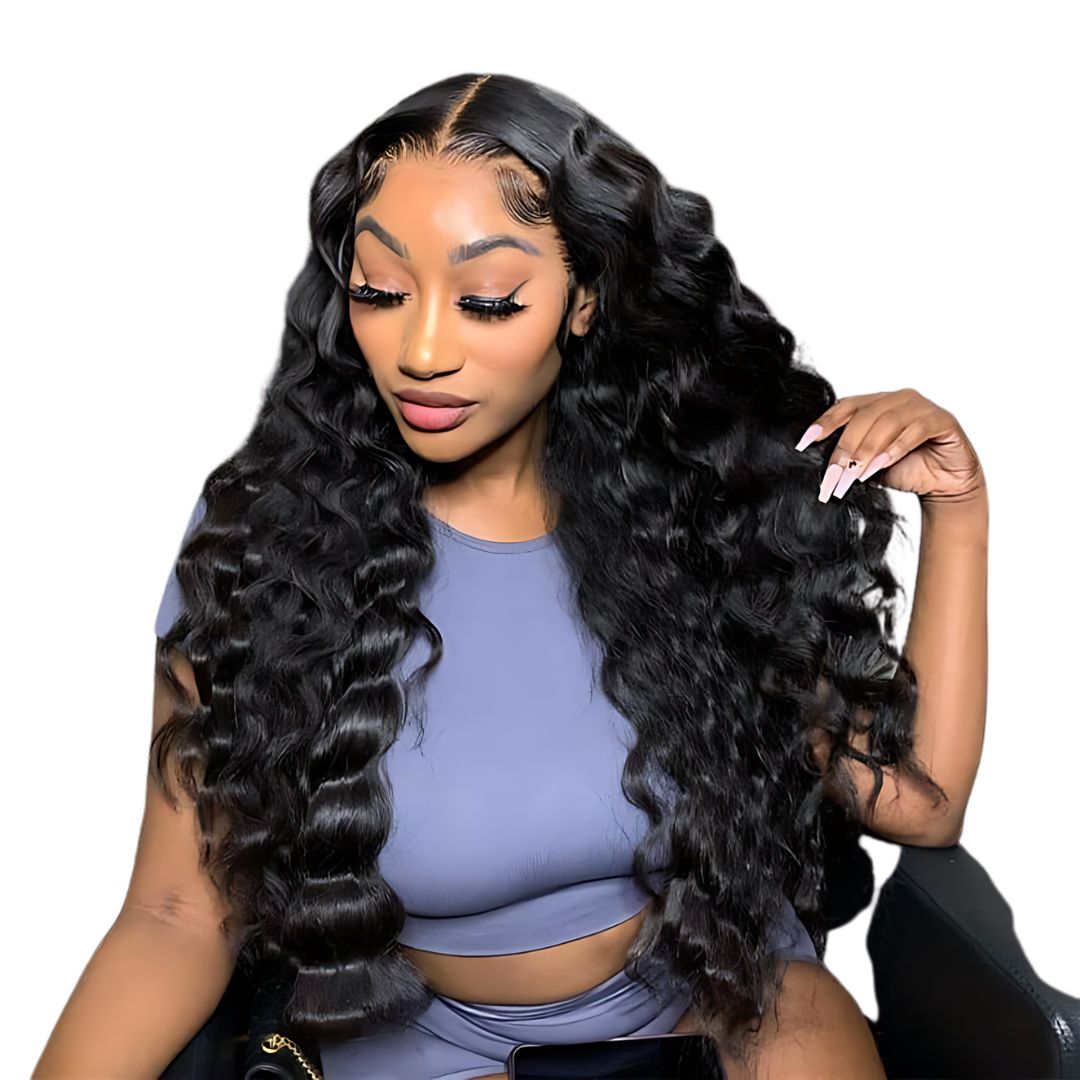 13*4 Loose Wave Pre-Bleached Transparent HD Lace Front Wig|Opushe Wig - opushewig