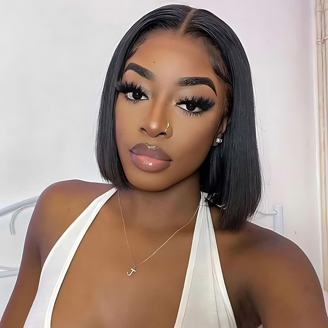 13*4 Straight Short Bob Lace Frontal Wig|Opushe Wig - opushewig