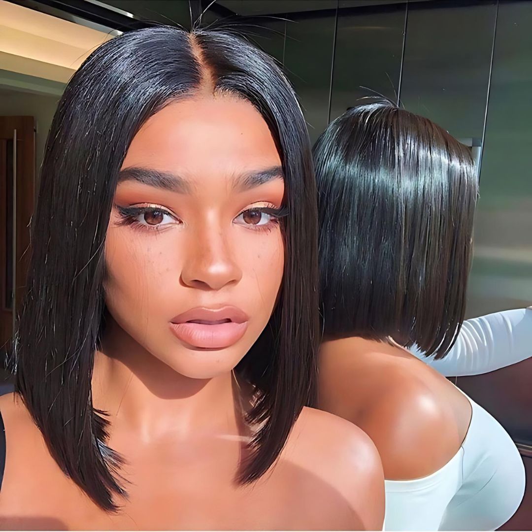 13*4 Straight Short Bob Lace Frontal Wig|Opushe Wig - opushewig