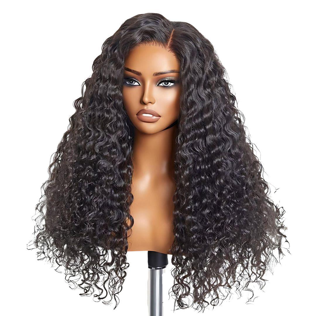 13*4 Water Wave Pre-Bleached Transparent HD Lace Front Wig|Opushe Wig - opushewig