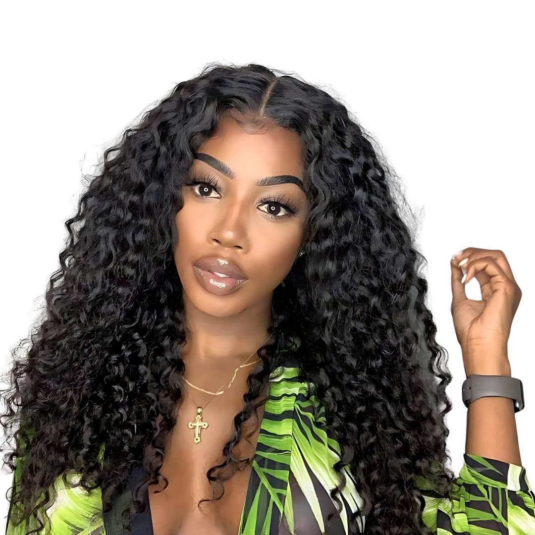 13*4 Water Wave Pre-Bleached Transparent HD Lace Front Wig|Opushe Wig - opushewig