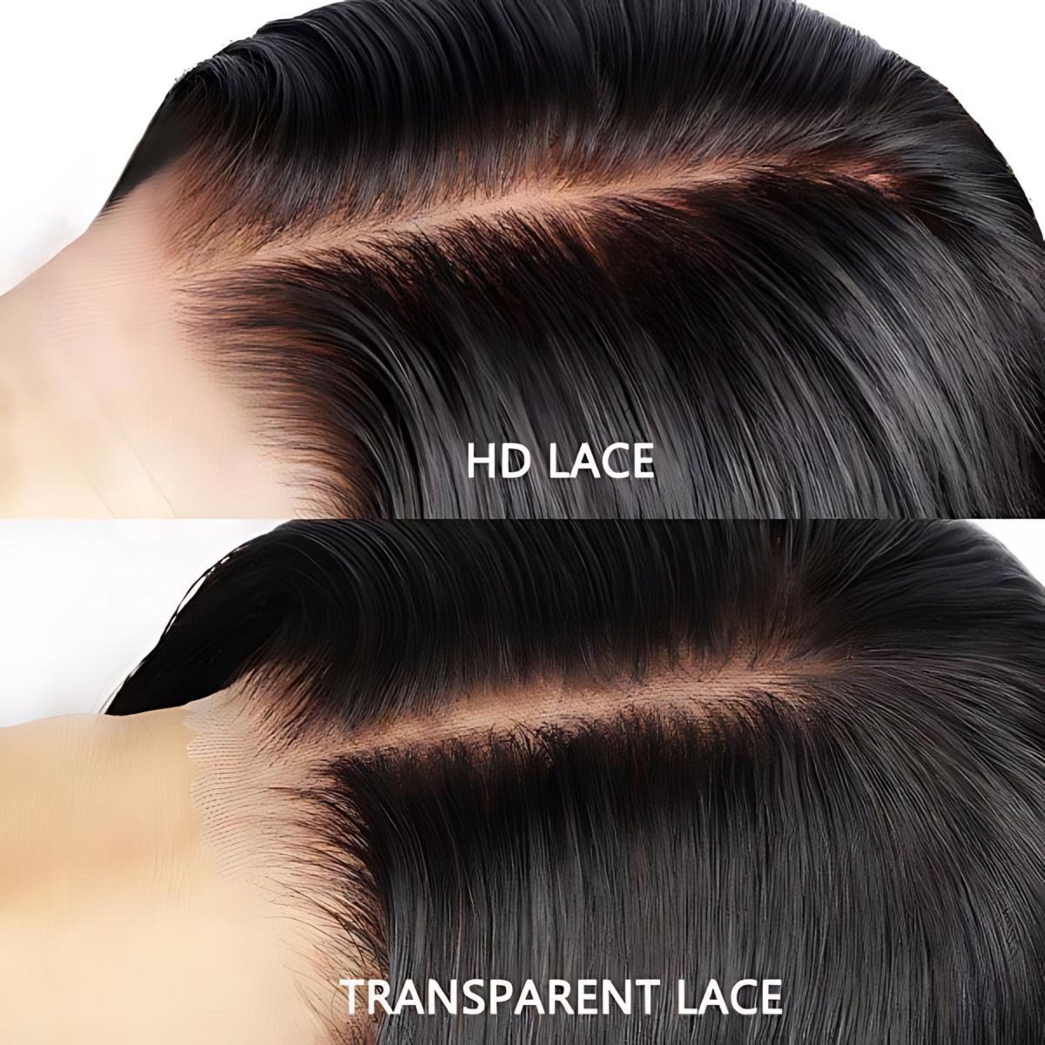 a woman's hair is shown before and after it has been cut