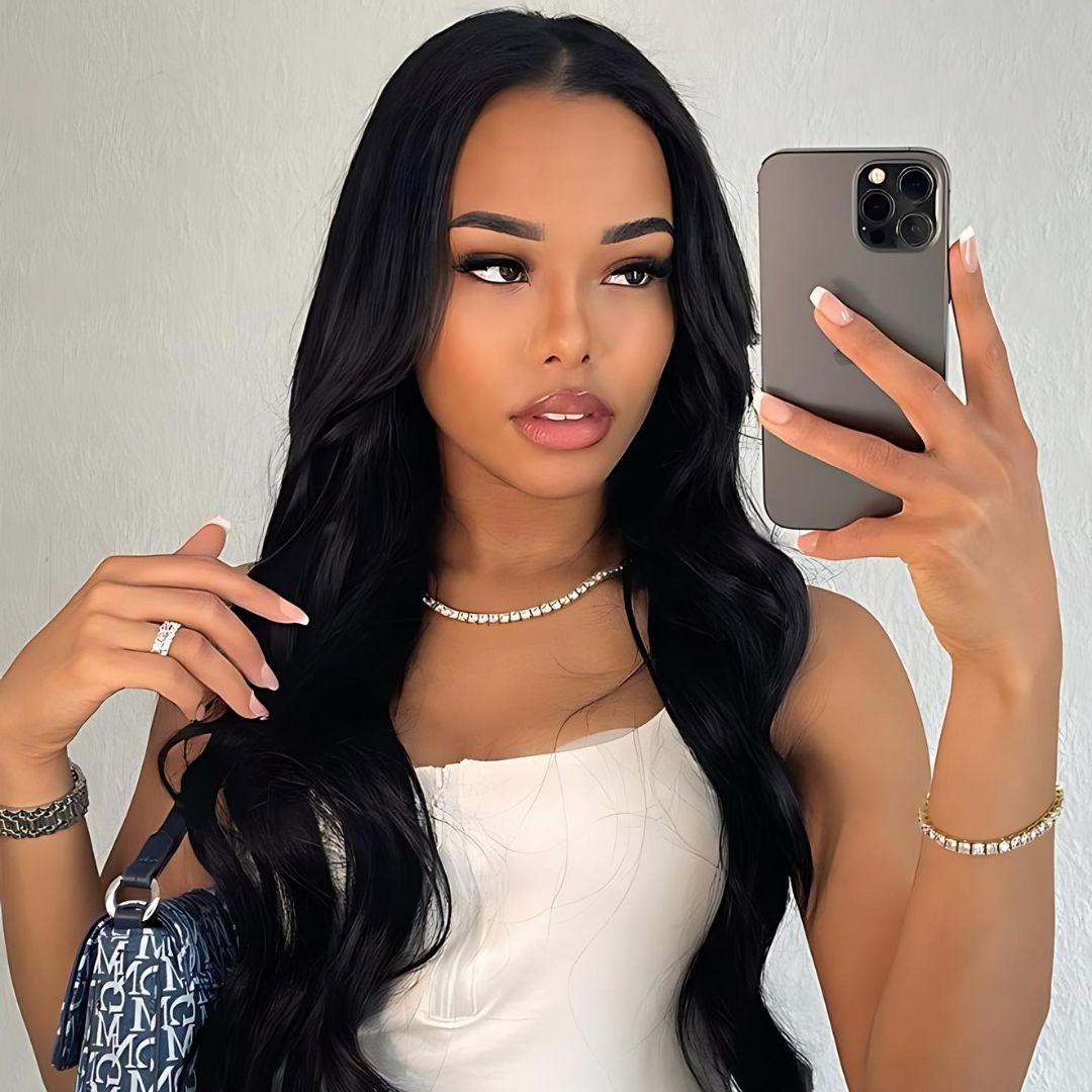 13*6 Body Wave Pre-Bleached Transparent HD Lace Front Wig|Opushe Wig - opushewig