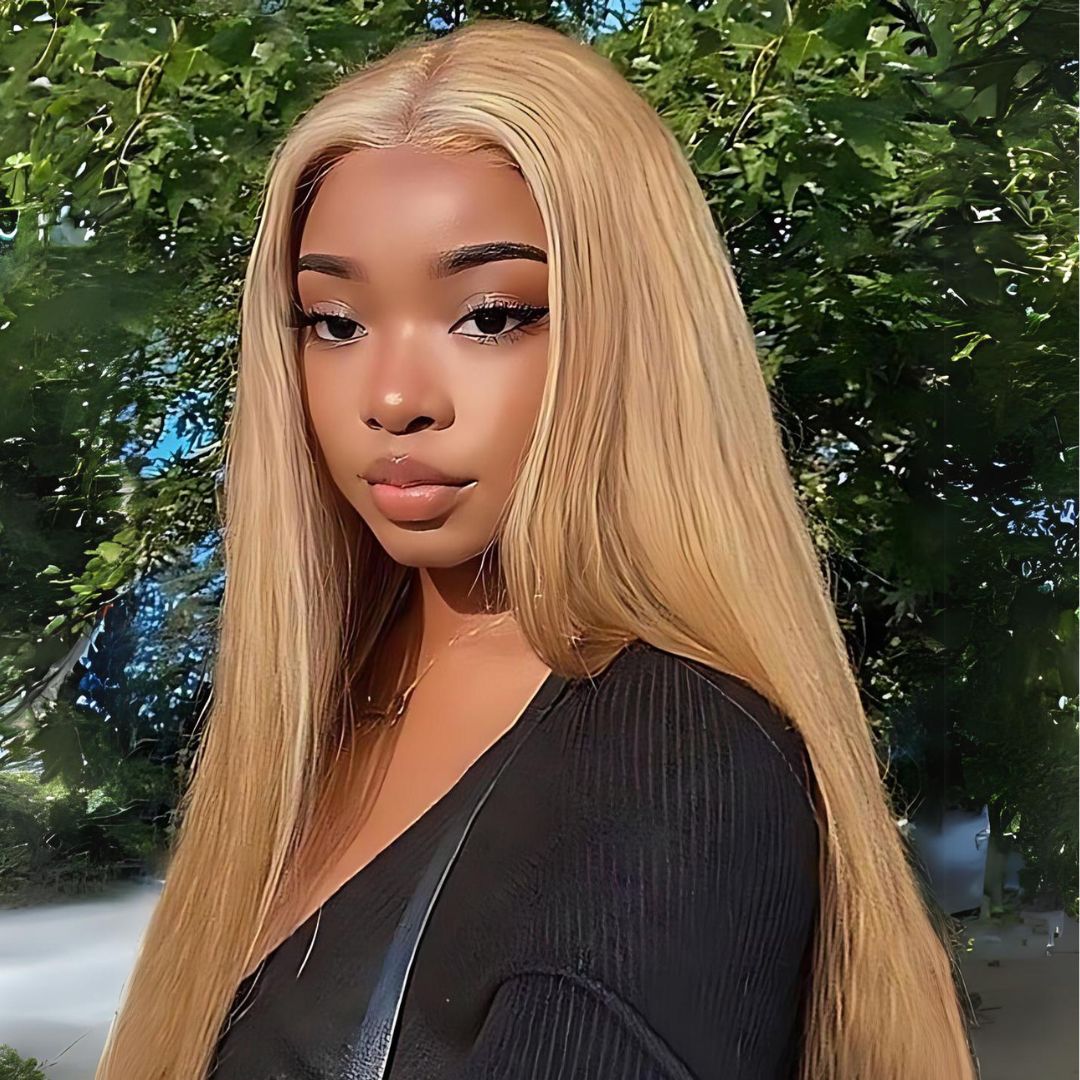 13*6 Honey Blonde Color Lace Frontal Human Hair Wig|Opushe Wig - opushewig