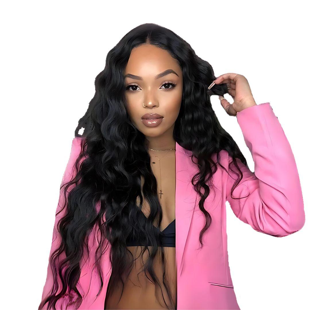 13*6 Loose Wave Pre-Bleached Transparent HD Lace Front Wig|Opushe Wig - opushewig