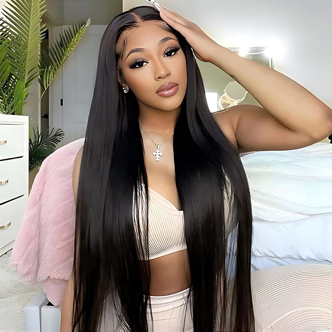 13*6 Straight Pre-Bleached Transparent HD Lace Front Wig|Opushe Wig - opushewig