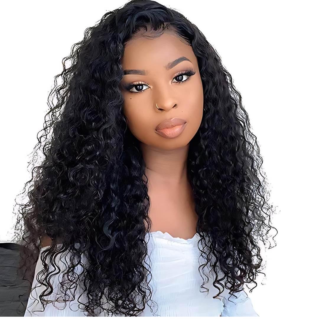 13*6 Water Wave Pre-Bleached Transparent HD Lace Front Wig|Opushe Wig - opushewig