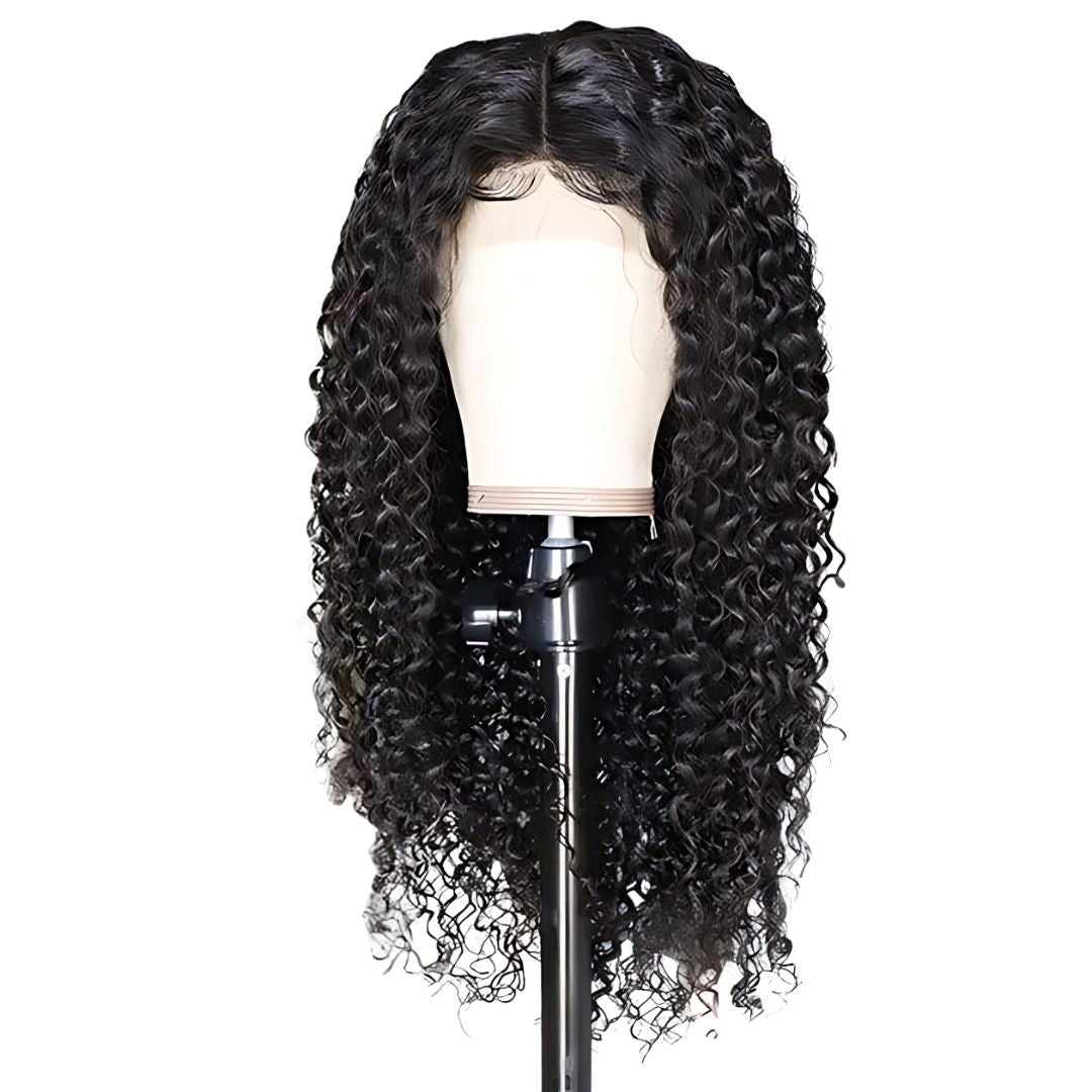 4*4 Jerry Curly Wave Pre-Bleached Knots Wear&Go Glueless Transparent Lace Front Wig|Opushe Wig - opushewig