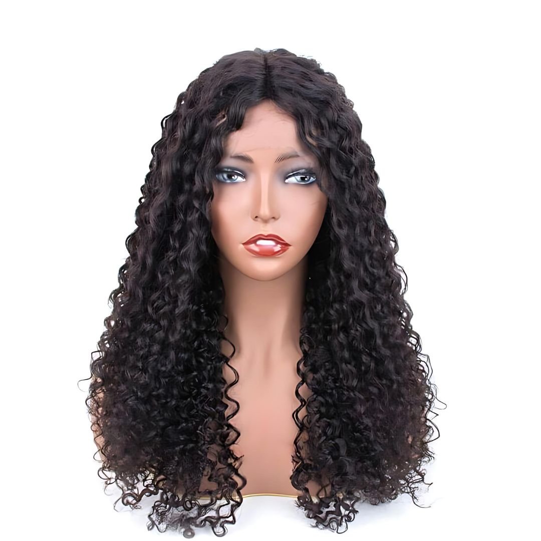 4*4 Kinky Curly Wave Pre-Bleached Knots Wear&Go Glueless Transparent Lace Front Wig|Opushe Wig - opushewig