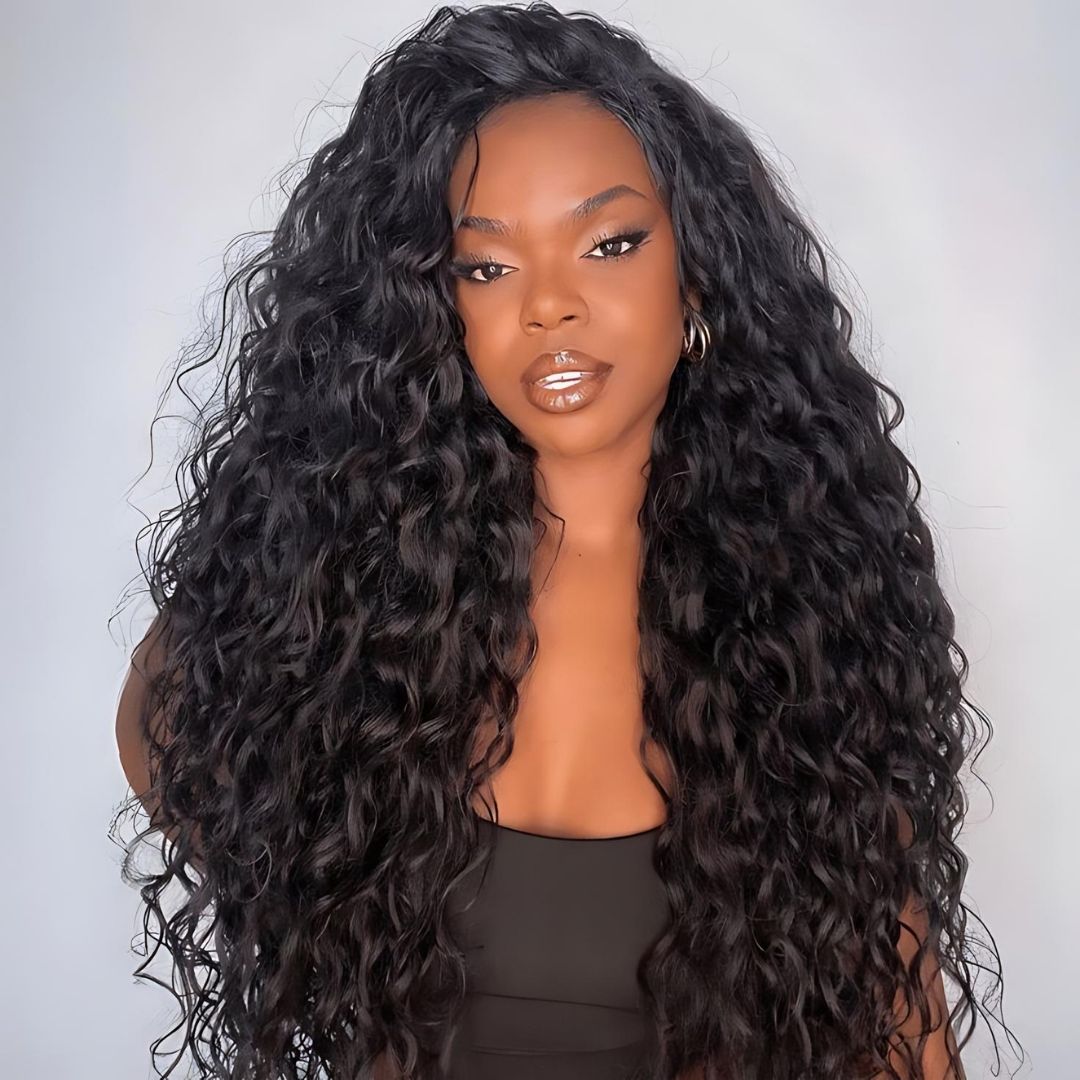 5*5 Deep Wave Wear&Go Glueless Transparent HD Lace Front Wig|Opushe Wig - opushewig