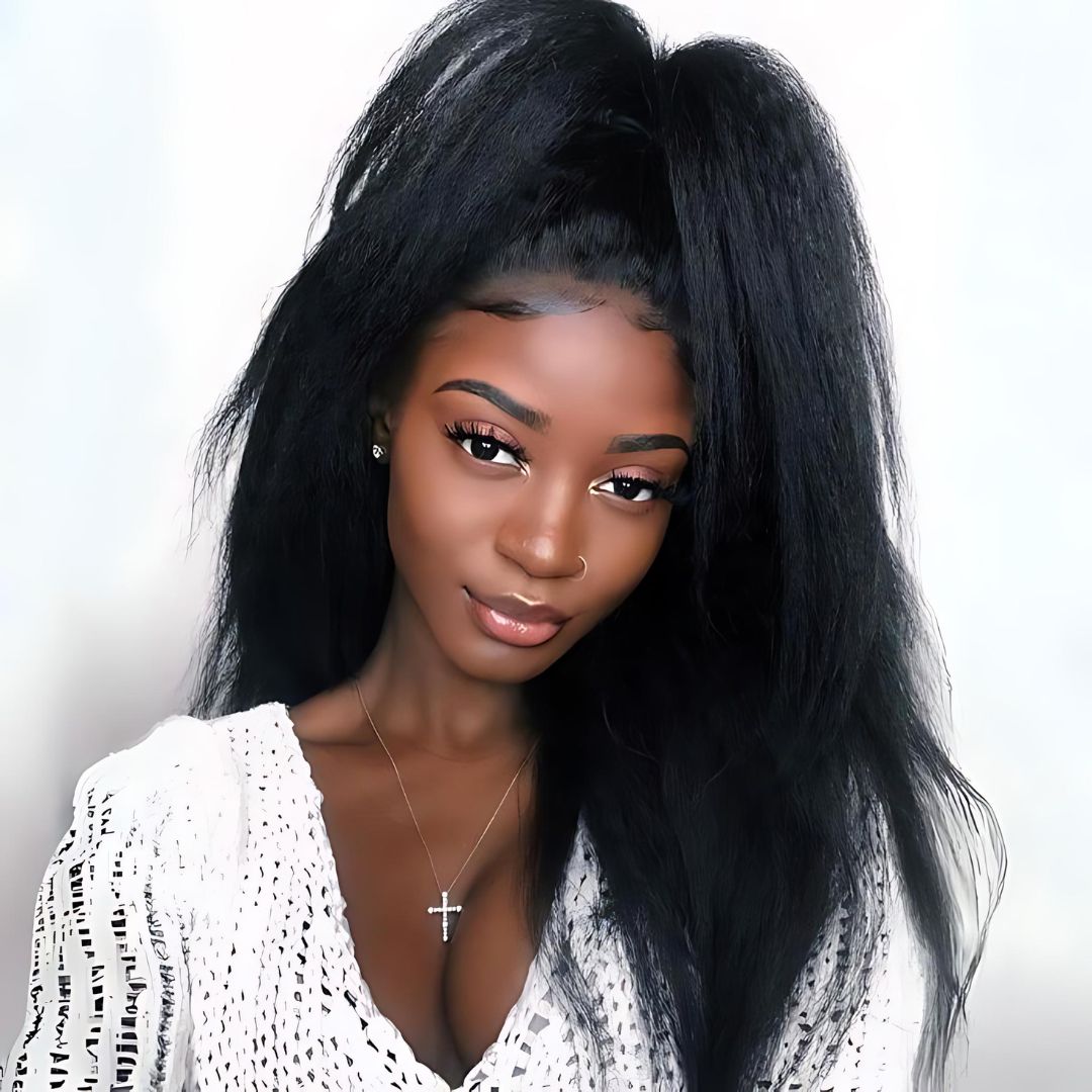 5*5 Kinky Straight HD Lace Frontal Wig|Opushe Wig - opushewig