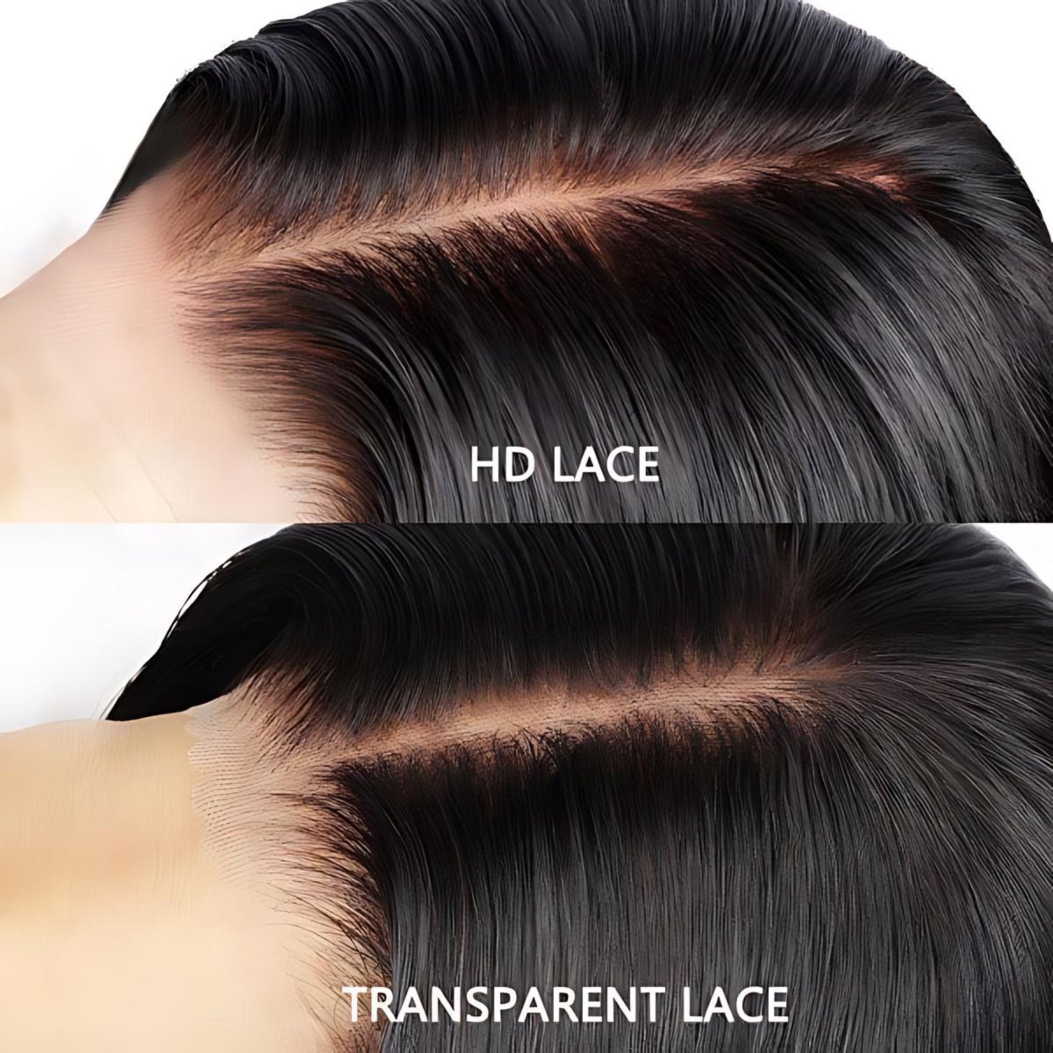 5*5 Kinky Straight Pre-Bleached Transparent HD Lace Front Wig|Opushe Wig - opushewig