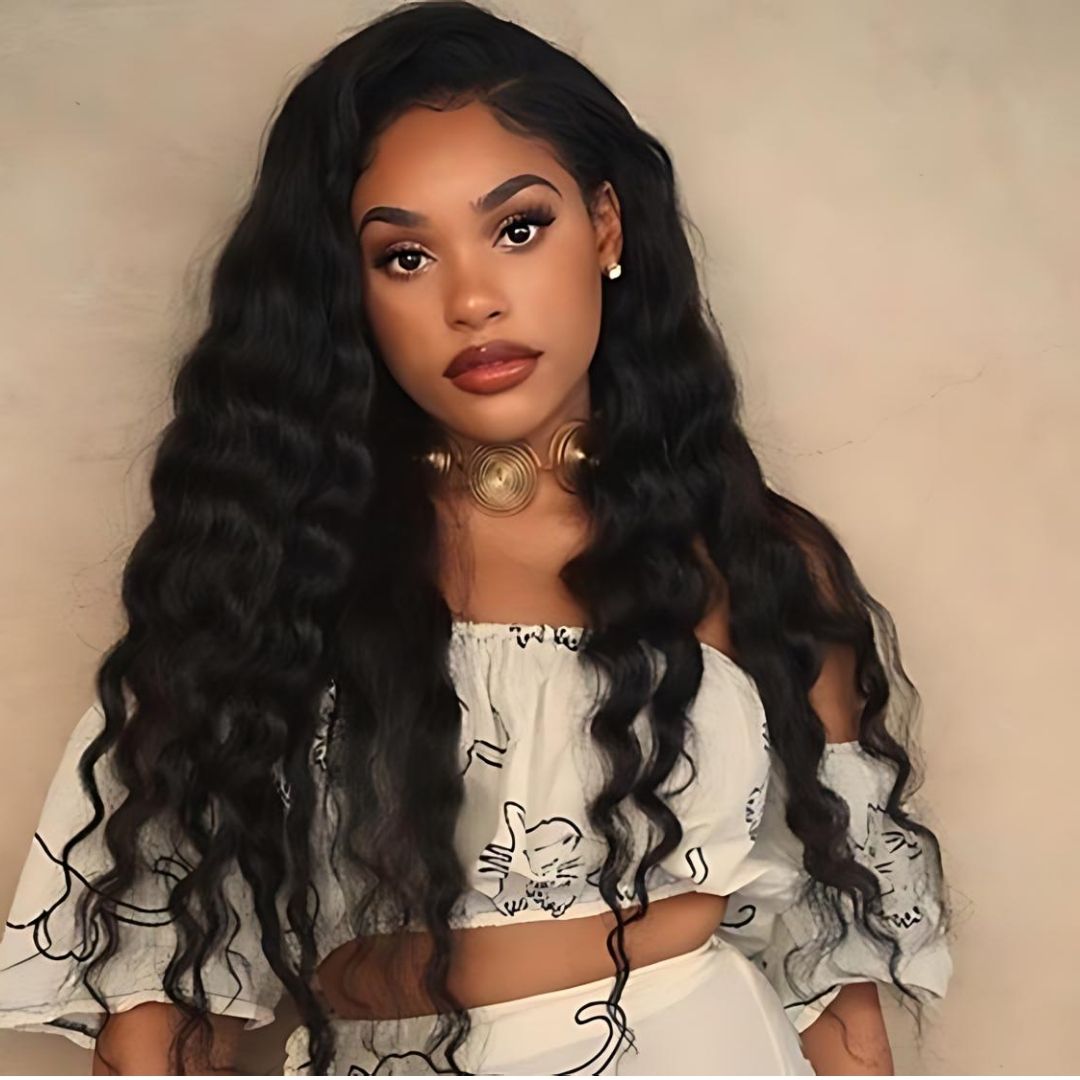 5*5 Loose Deep Wave Wear&Go Glueless Transparent HD Lace Front Wig|Opushe Wig - opushewig