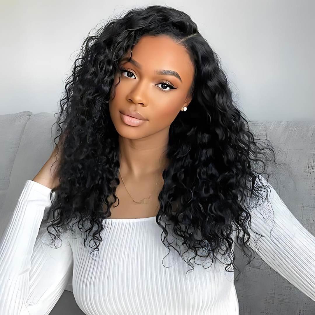 5*5 Water Wave Wear&Go Glueless Transparent HD Lace Front Wig|Opushe Wig - opushewig