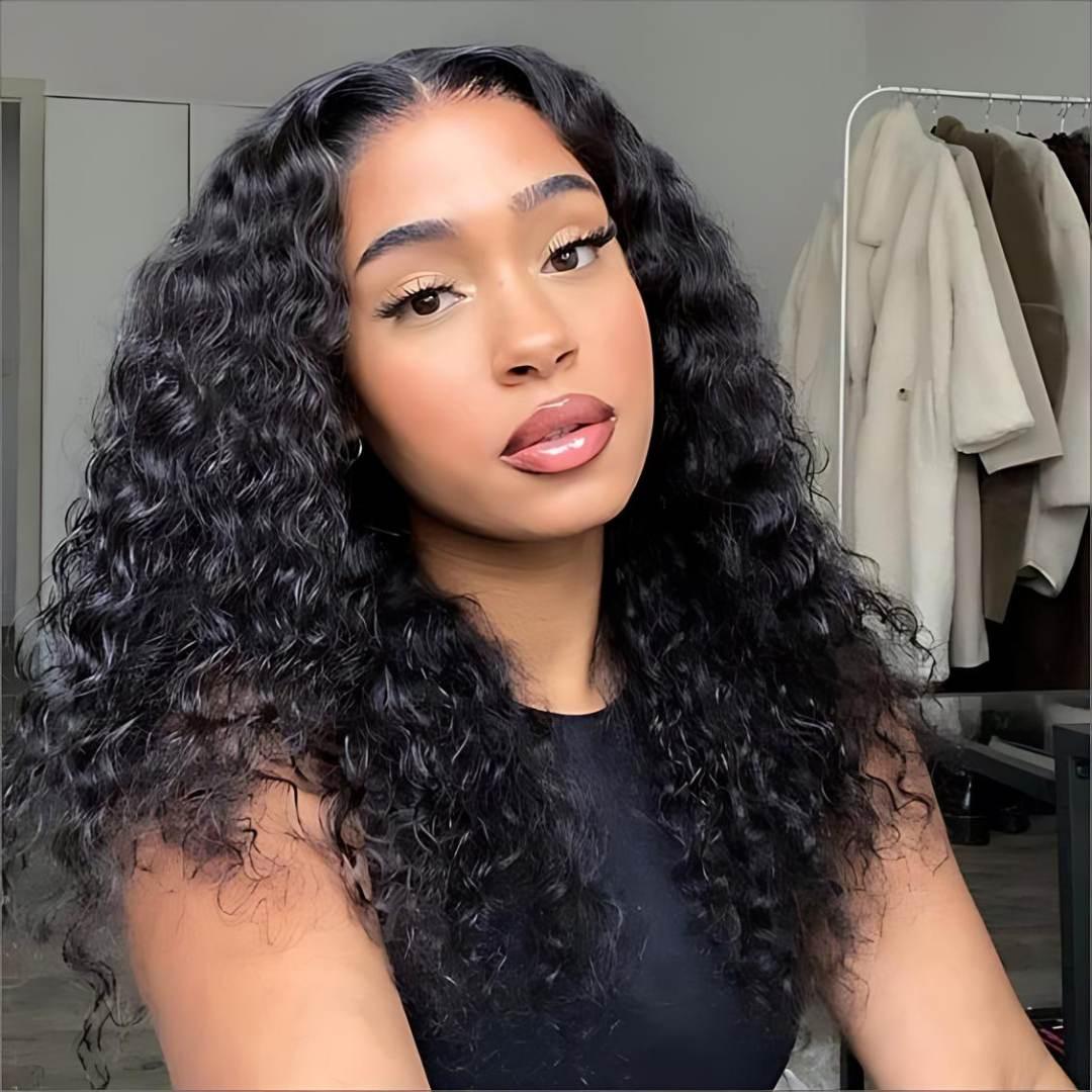 5*5 Water Wave Wear&Go Glueless Transparent HD Lace Front Wig|Opushe Wig - opushewig