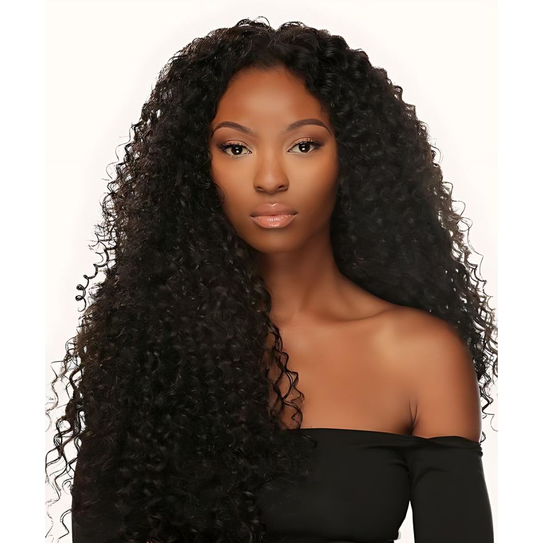 6*4 Jerry Curly Wave Pre-Bleached Knots Wear&Go Glueless Transparent Lace Front Wig|Opushe Wig - opushewig