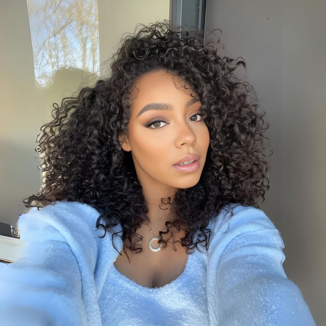 6*4 Jerry Curly Wave Wear&Go Glueless Transparent HD Lace Front Wig|Opushe Wig - opushewig