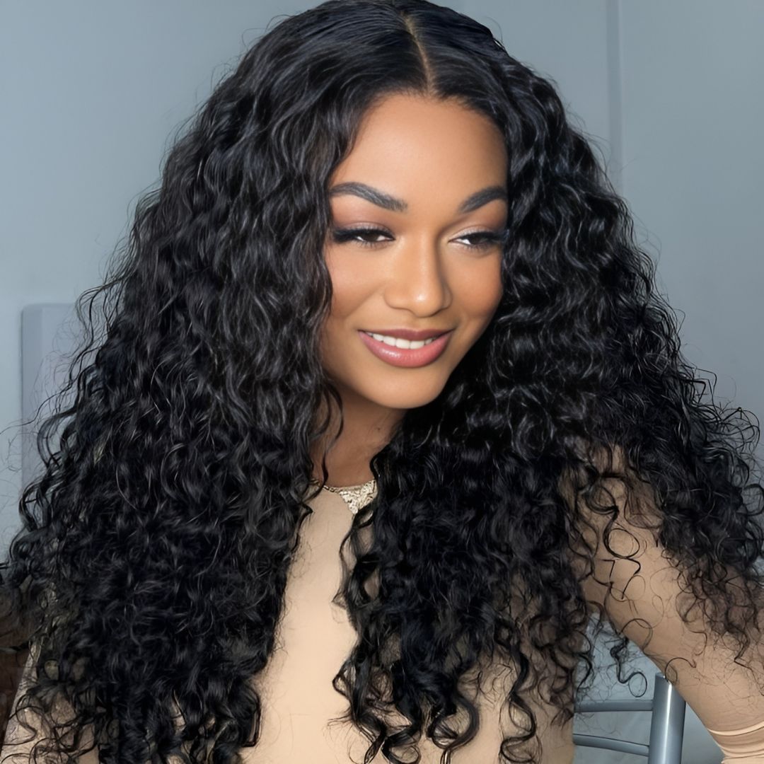 6*4 Kinky Curly Wave Wear&Go Glueless Transparent HD Lace Front Wig|Opushe Wig - opushewig