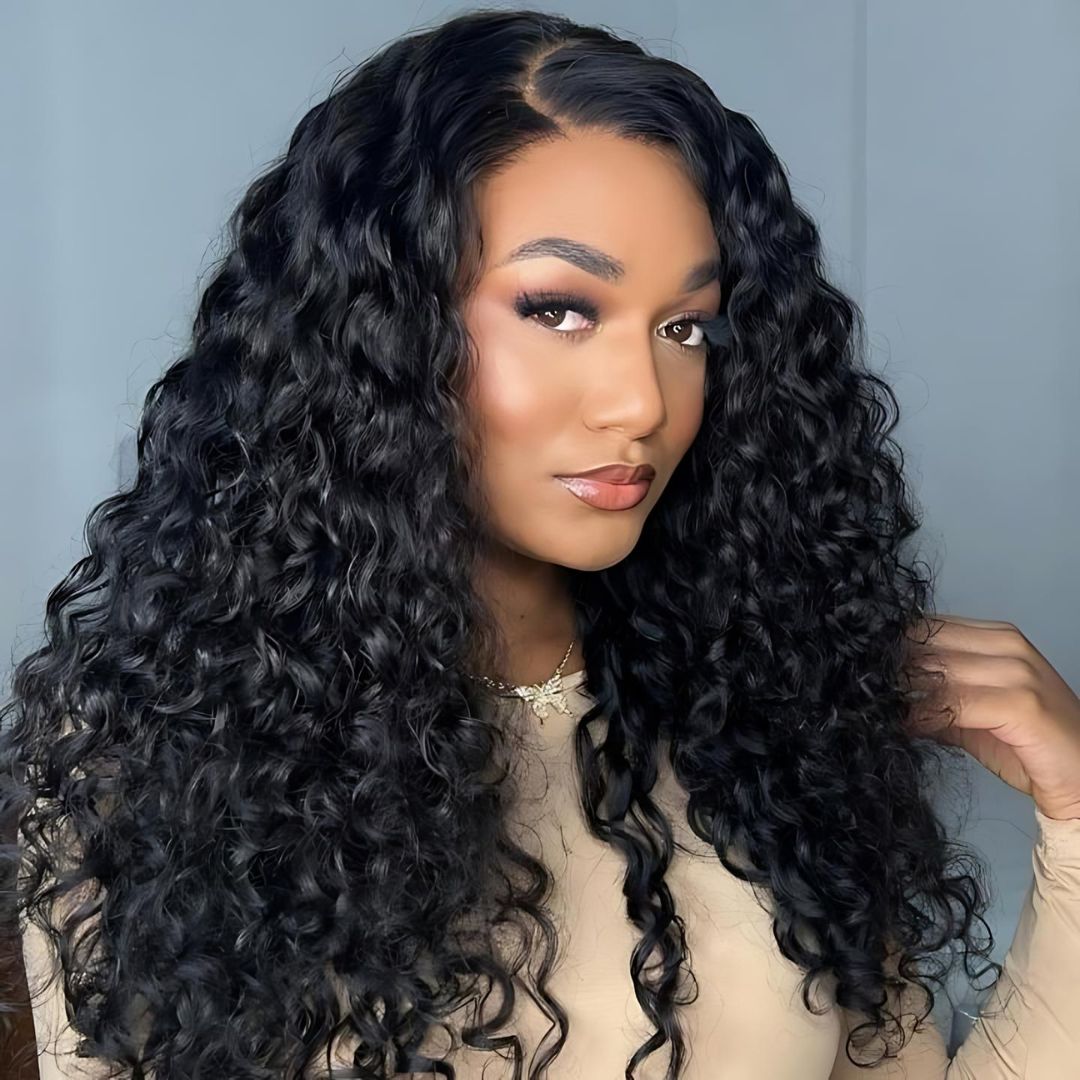 6*4 Kinky Curly Wave Wear&Go Glueless Transparent HD Lace Front Wig|Opushe Wig - opushewig