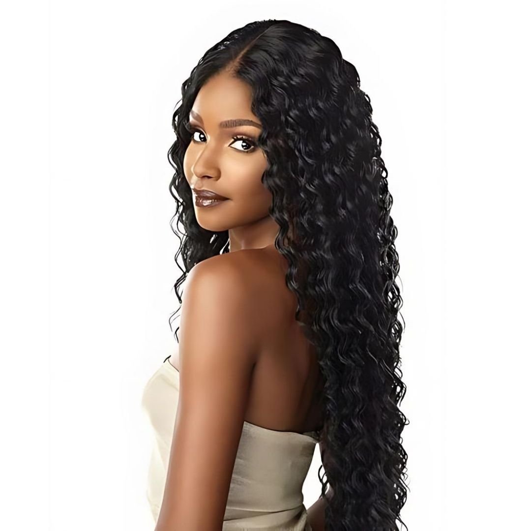 6*4 Loose Deep Wave Pre-Bleached Knots Wear&Go Glueless Transparent Lace Front Wig|Opushe Wig - opushewig