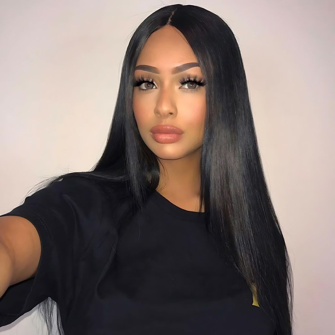 6*4 Straight Pre-Bleached Knots Wear&Go Glueless Transparent Lace Front Wig|Opushe Wig - opushewig