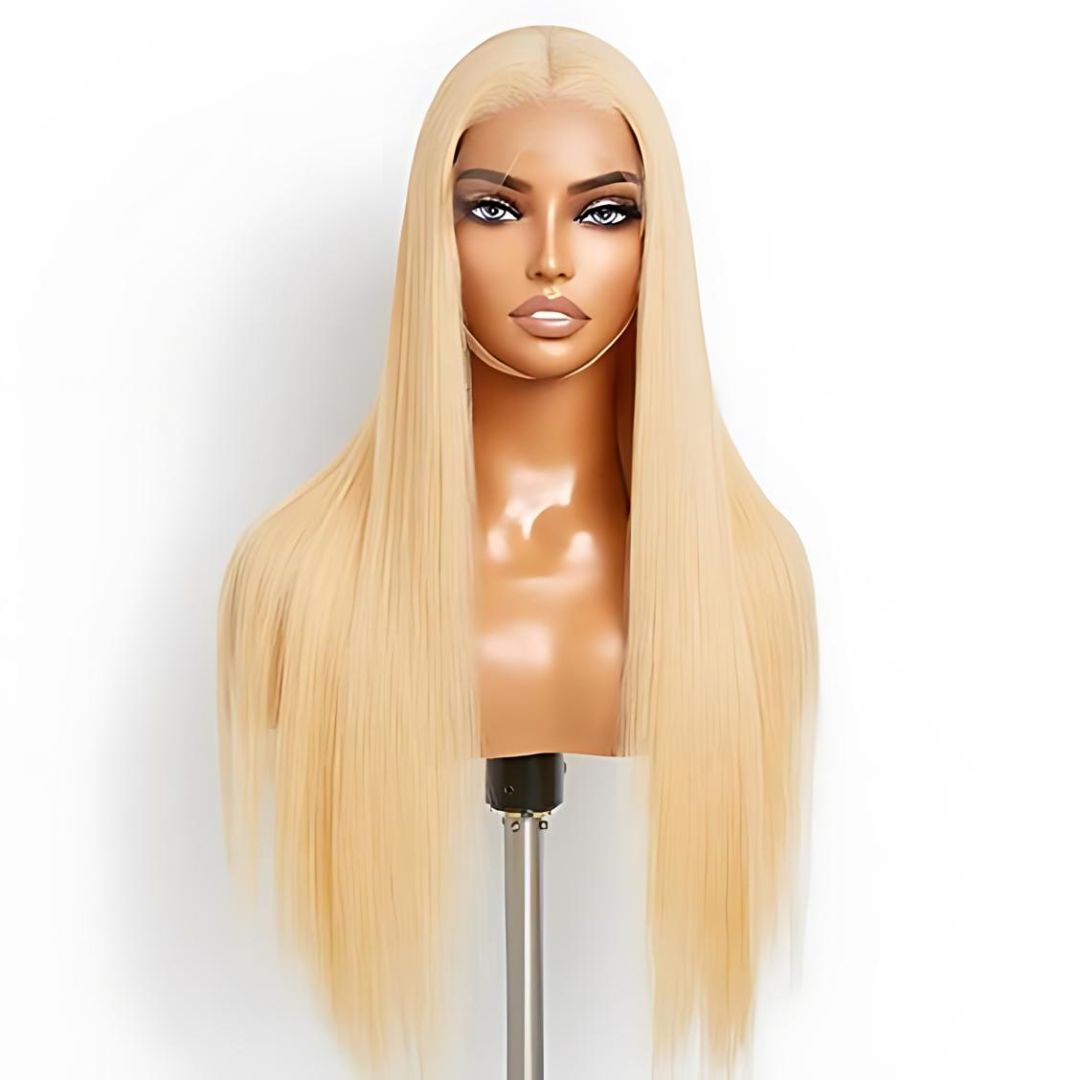 5*5 & 4*4 613 Blonde Color Straight Lace Frontal Human Hair Wig|Opushe Wig