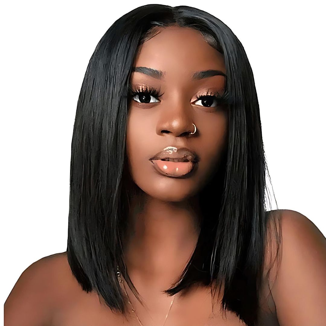 9*4 Straight Short Bob Wear&Go Glueless Lace Front Wig|Opushe Wig - opushewig