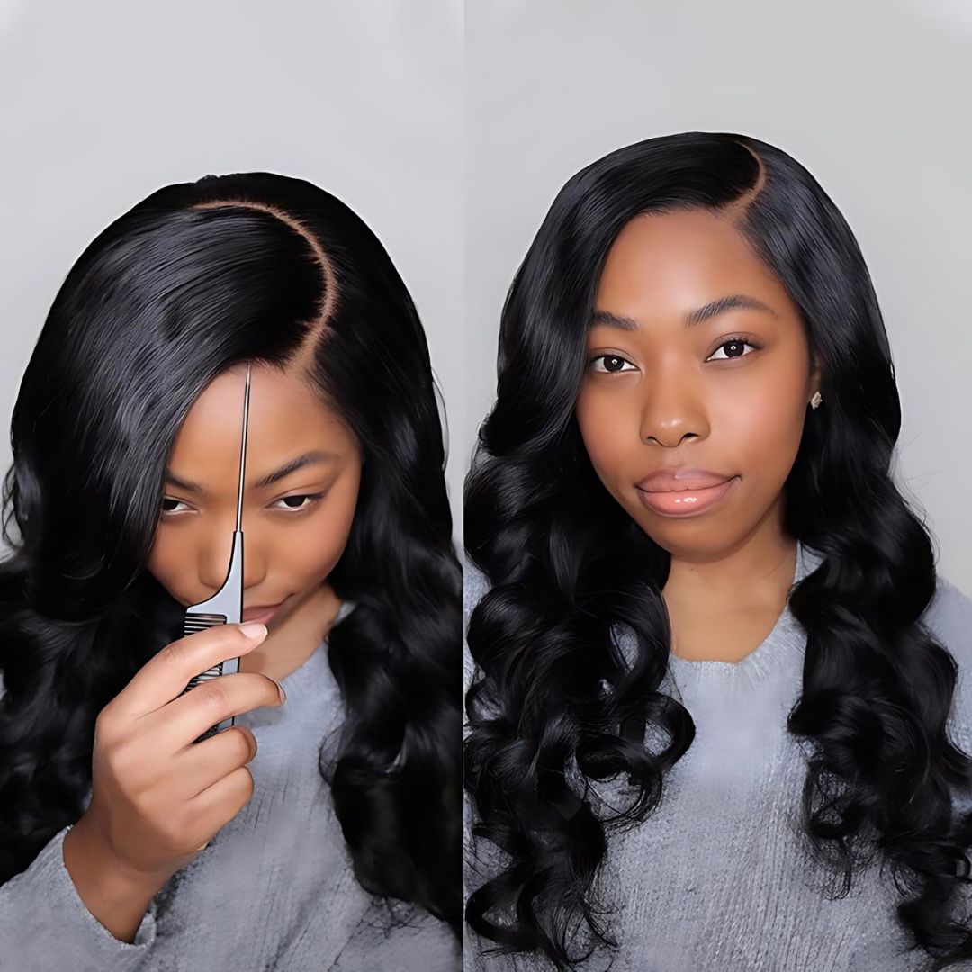 9*6 Body Wave Wear&Go Glueless Transparent HD Lace Front Wig|Opushe Wig - opushewig