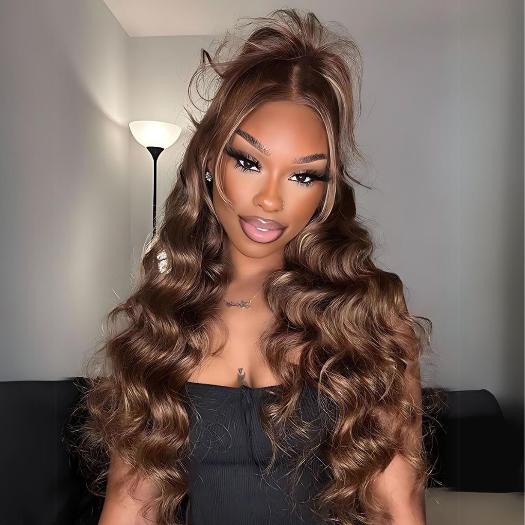 9*6 Chocolate Brown Color Wear&Go Glueless Lace Front Wig|Opushe Wig - opushewig