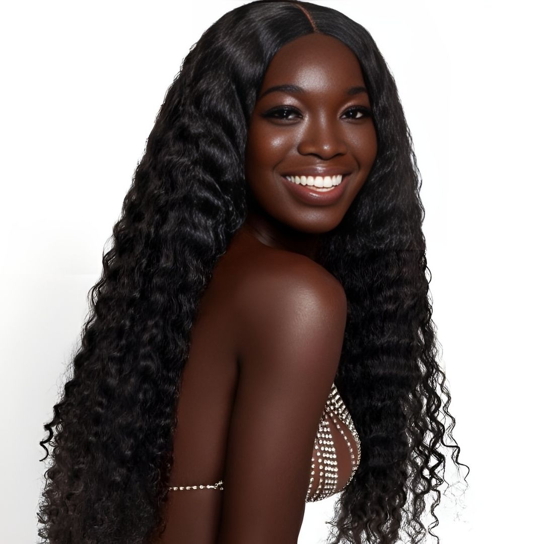 9*6 Deep Wave Wear&Go Glueless Transparent HD Lace Front Wig|Opushe Wig - opushewig