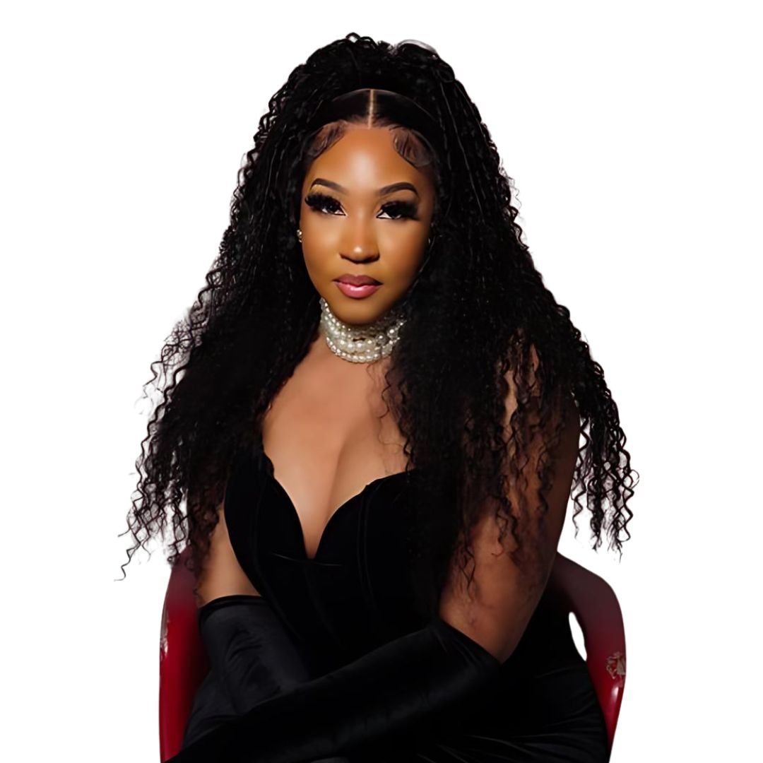 9*6 Jerry Curly Wave Wear&Go Glueless Transparent HD Lace Front Wig|Opushe Wig - opushewig