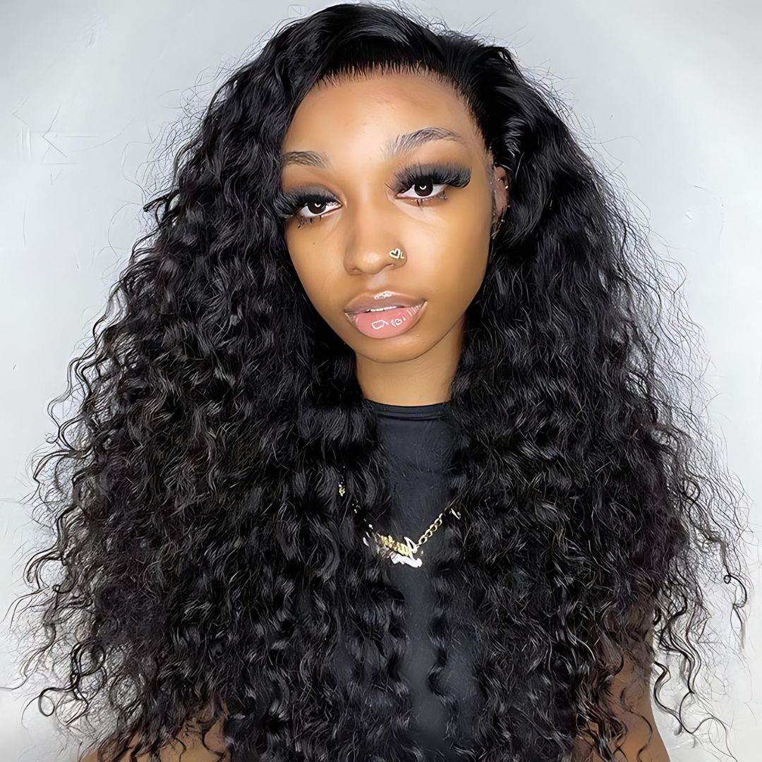 9*6 Kinky Curly Wave Wear&Go Glueless Transparent HD Lace Front Wig|Opushe Wig - opushewig