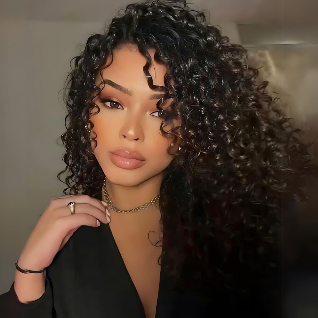 9*6 Kinky Curly Wave Wear&Go Glueless Transparent HD Lace Front Wig|Opushe Wig - opushewig