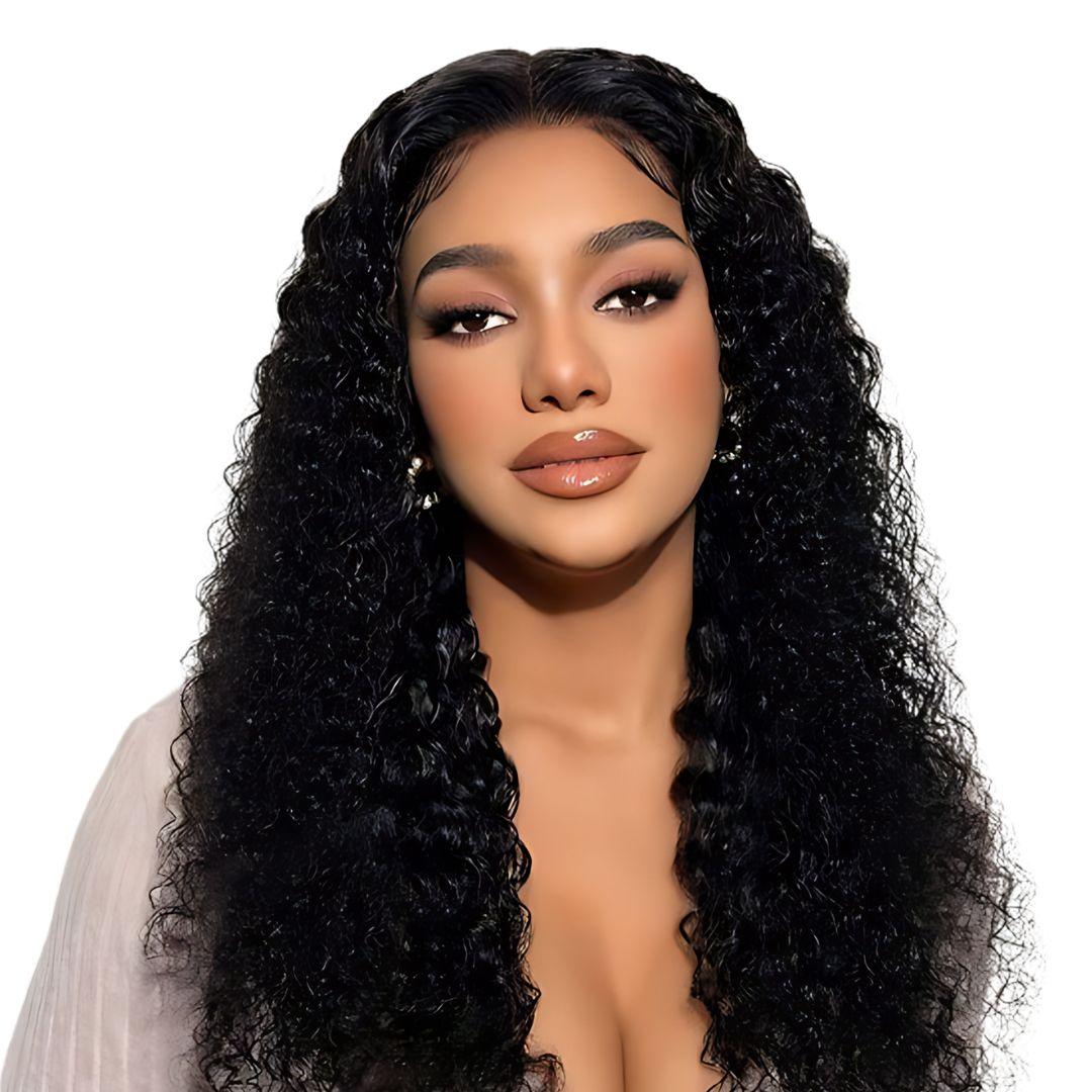 9*6 Kinky Curly Wave Wear&Go Pre-Bleached HD Lace Glueless Wig| Opushe Wig - opushewig