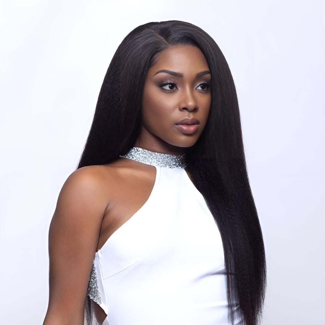 9*6 Kinky Straight Wave Wear&Go Pre-Bleached HD Lace Glueless Wig| Opushe Wig - opushewig