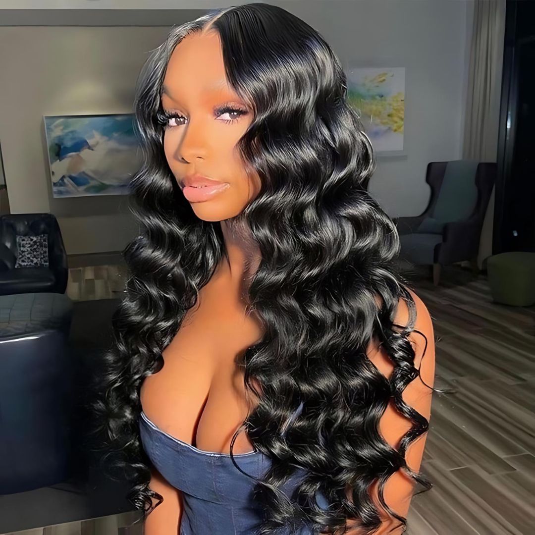 9*6 Loose Deep Wave Wear&Go Glueless Transparent HD Lace Front Wig|Opushe Wig - opushewig