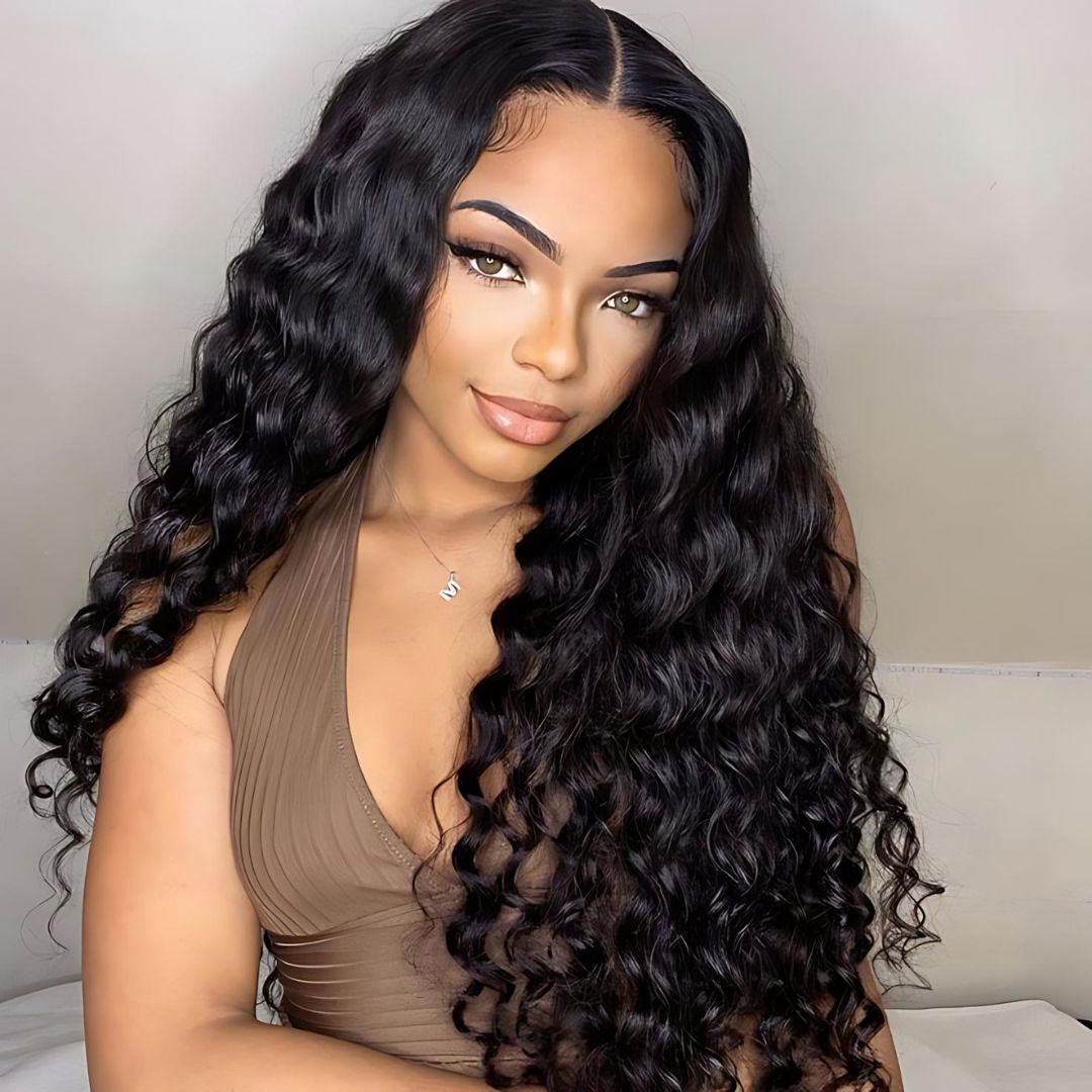 9*6 Loose Deep Wave Wear&Go Glueless Transparent HD Lace Front Wig|Opushe Wig - opushewig