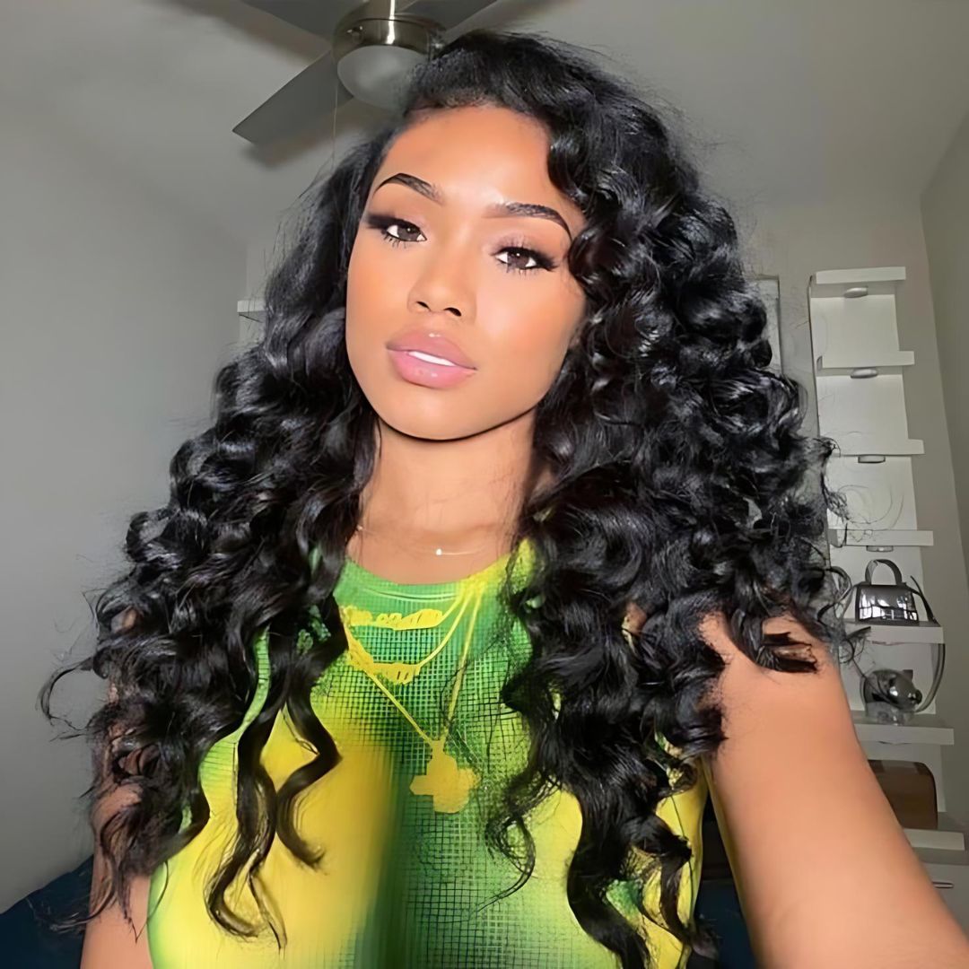 9*6 Loose Deep Wave Wear&Go Glueless Transparent HD Lace Front Wig|Opushe Wig - opushewig