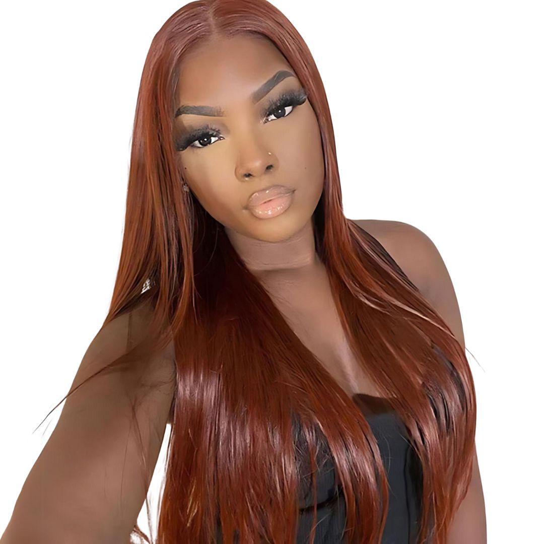 9*6 Reddish Brown Color Wear&Go Glueless Lace Front Wig|Opushe Wig - opushewig