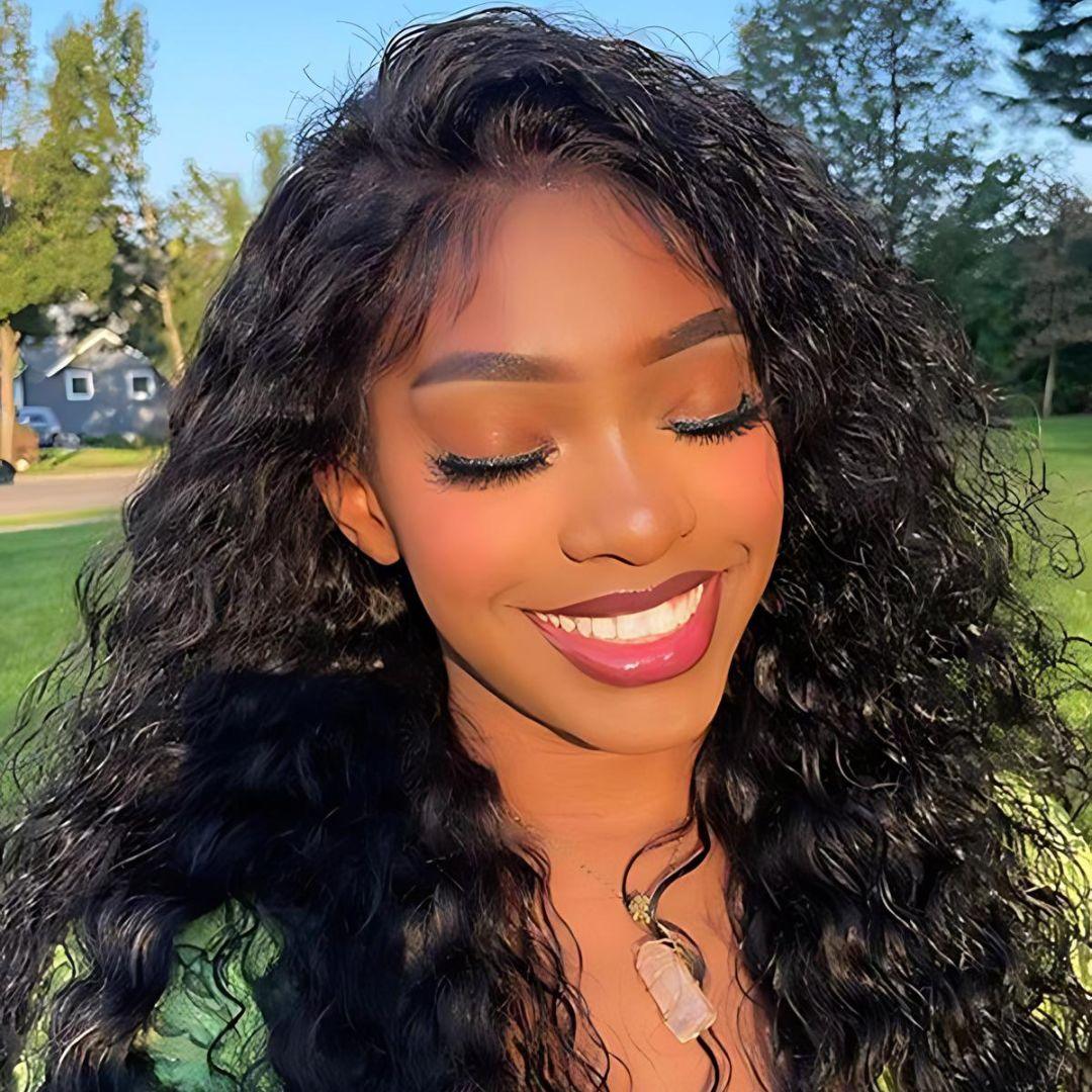 9*6 Water Wave Wear&Go Glueless Transparent HD Lace Front Wig|Opushe Wig - opushewig