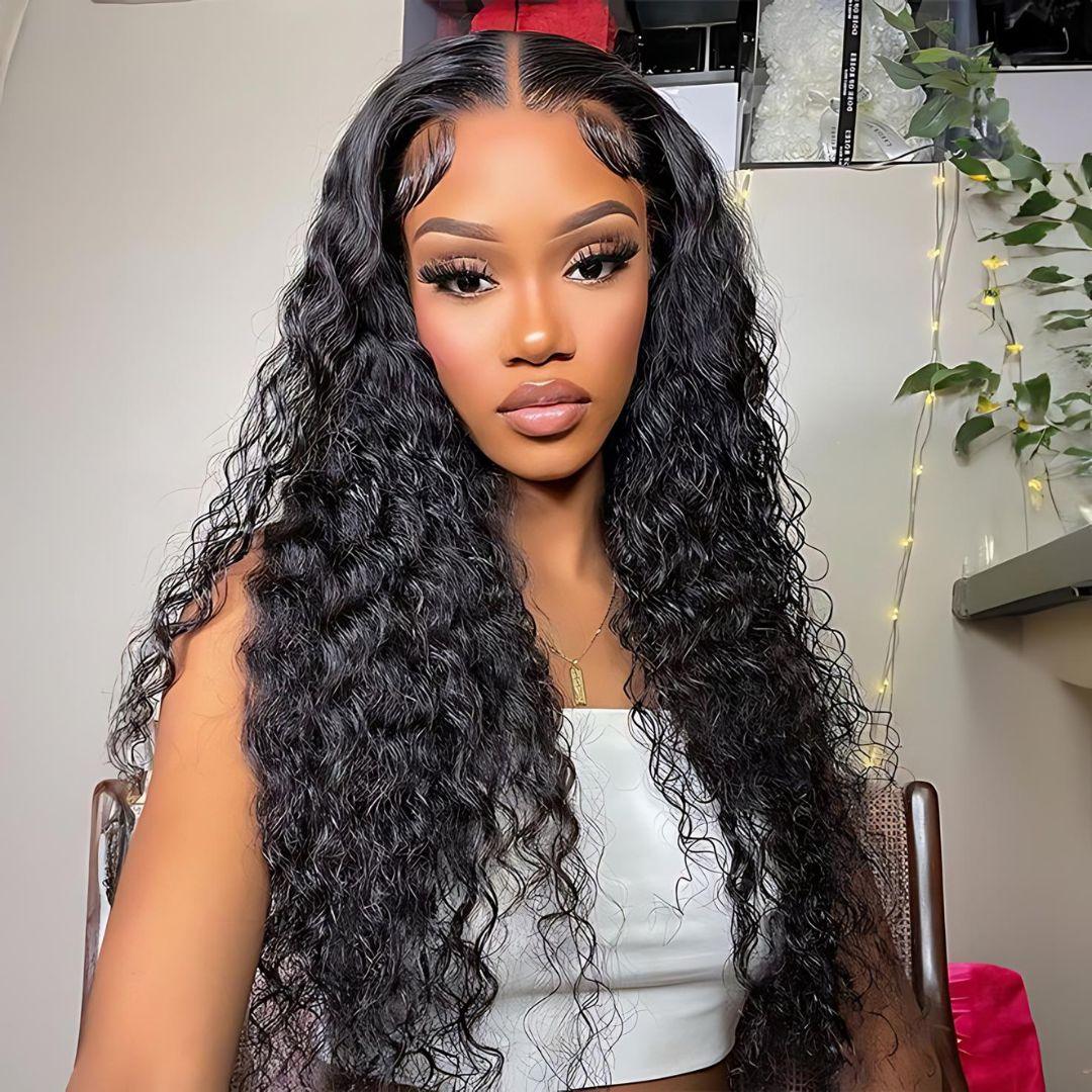 9*6 Water Wave Wear&Go Glueless Transparent HD Lace Front Wig|Opushe Wig - opushewig