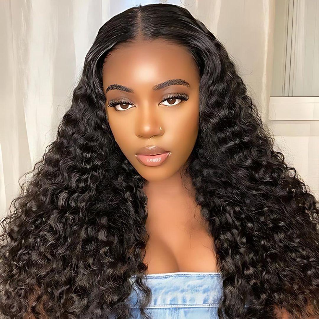 9*6 Water Wave Wear&Go Glueless Transparent HD Lace Front Wig|Opushe Wig - opushewig