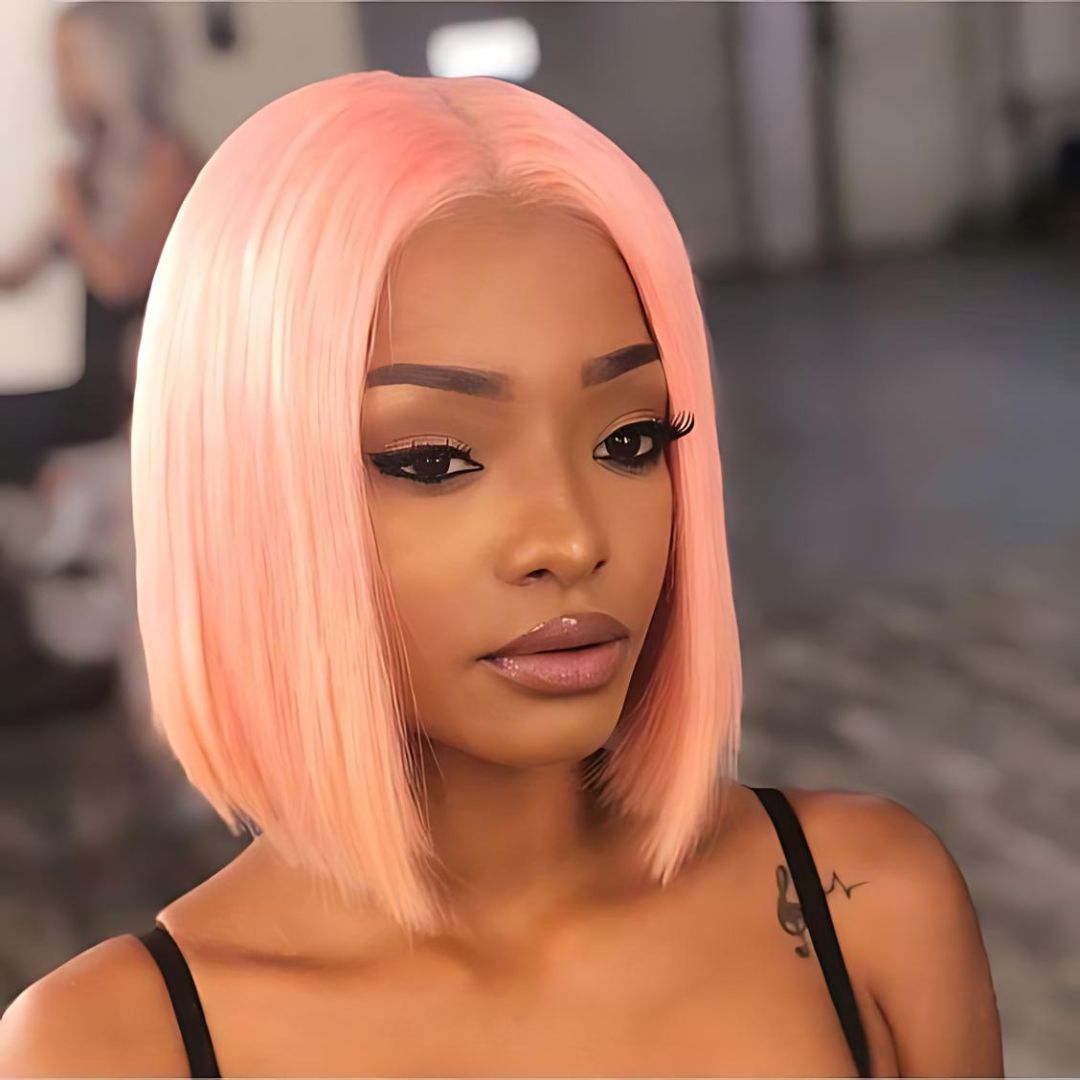 Light Color Straight Short Bob Lace Frontal Wig|Opushe Wig - opushewig