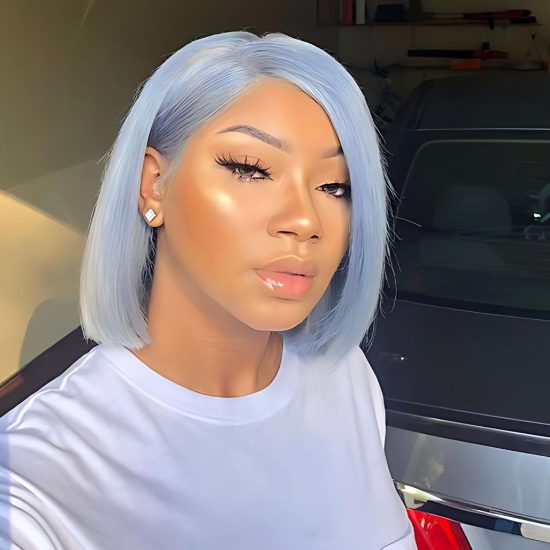 Light Color Straight Short Bob Lace Frontal Wig|Opushe Wig - opushewig