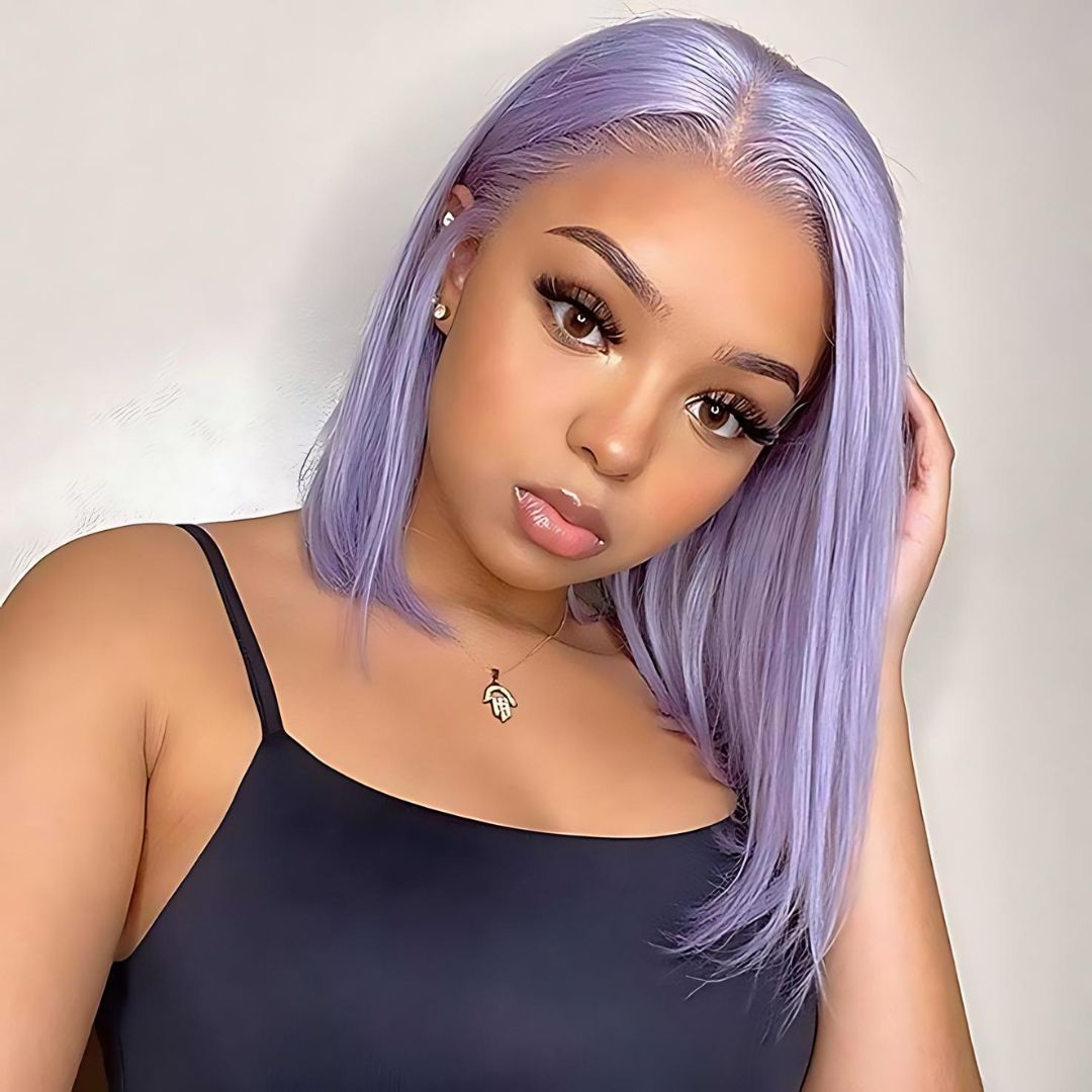 Light Color Straight Short Bob Lace Frontal Wig|Opushe Wig - opushewig