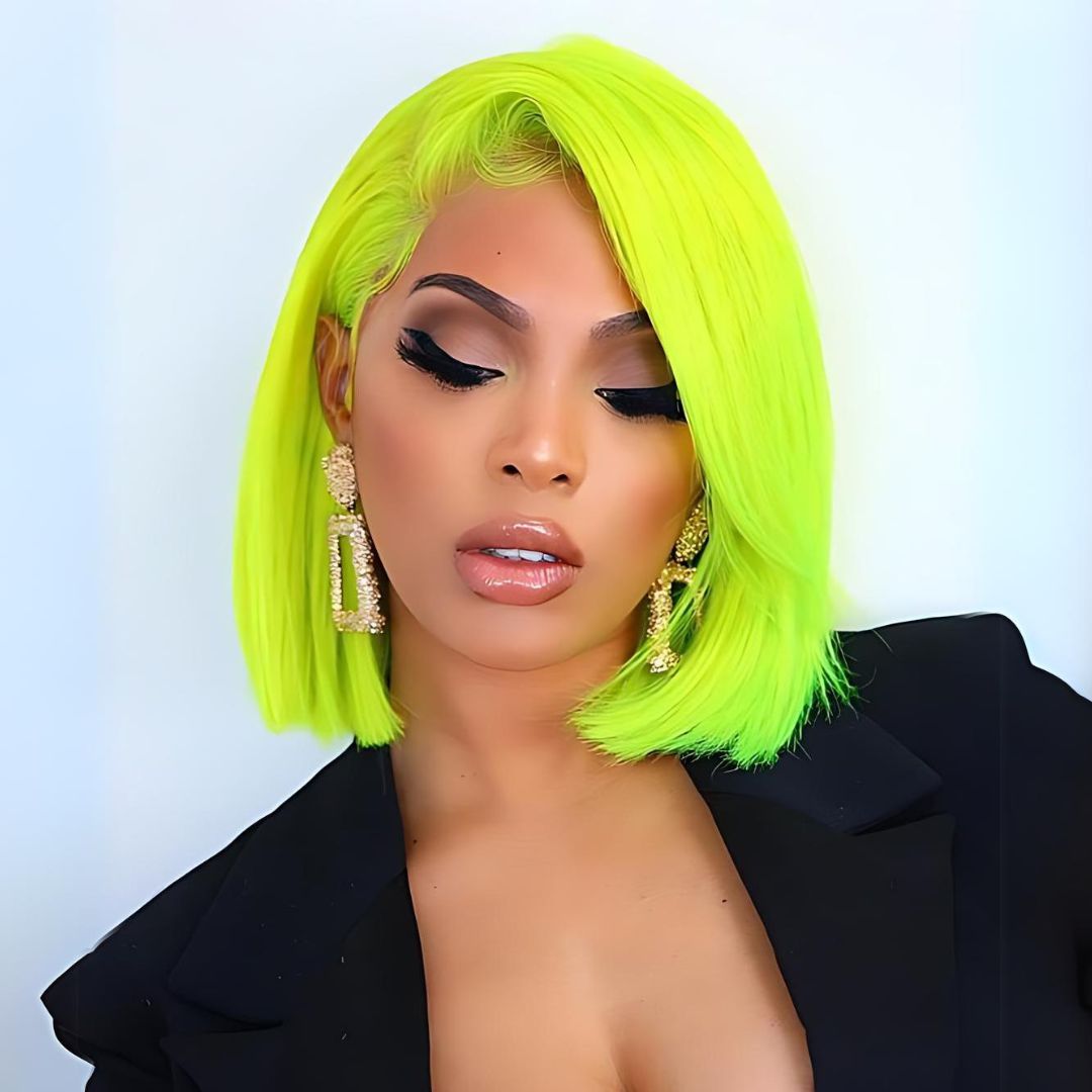 Light Color Straight Short Bob Lace Frontal Wig|Opushe Wig - opushewig