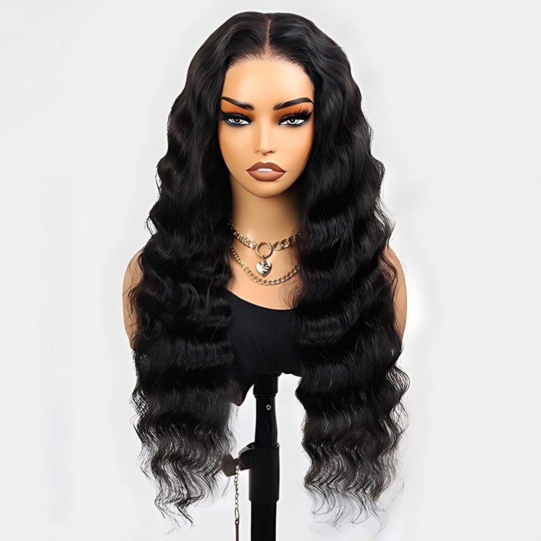 Loose Deep Wave Transparent Lace Frontal Wig|Opushe Wig - opushewig